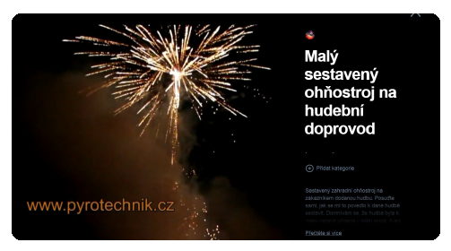 Zahradní ohňostroj komponovaný na hudební doprovod