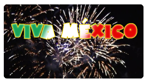 Ohňostroj v mexickém stylu: Viva Mexico.